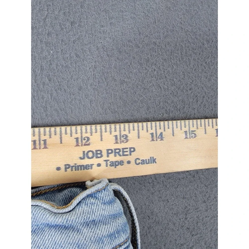 AGOLDE Jeans Womens 25 Light Wash Riley Crop High Rise Straight Leg Button Fly‎